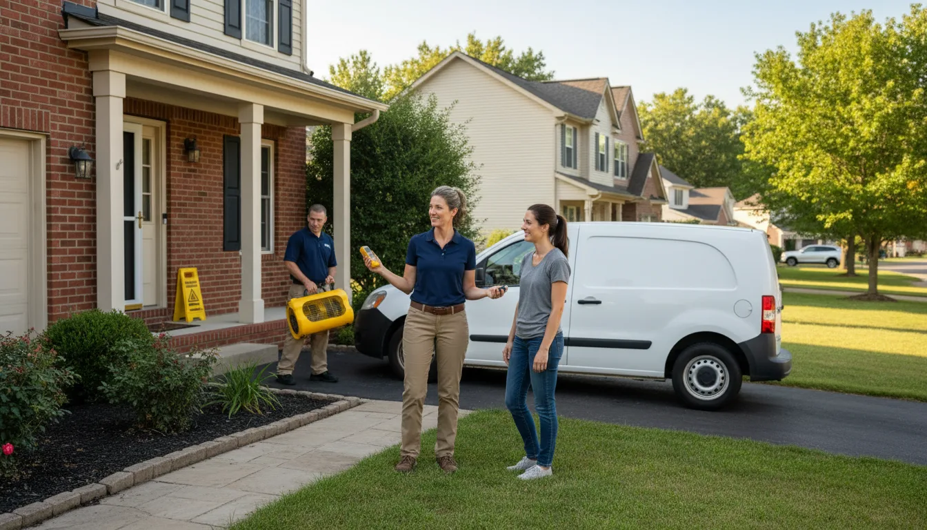 Water restoration image for Dehumidification And Cleanup Services in Lytle, TX